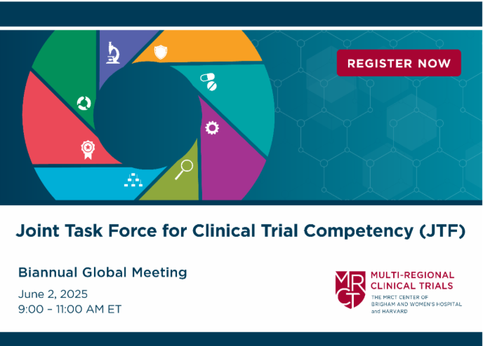 webinar graphic for the biannual global meeting of the JTF